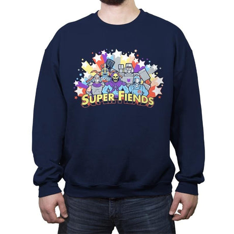 Super Fiends - Crew Neck Sweatshirt Crew Neck Sweatshirt RIPT Apparel Small / Navy