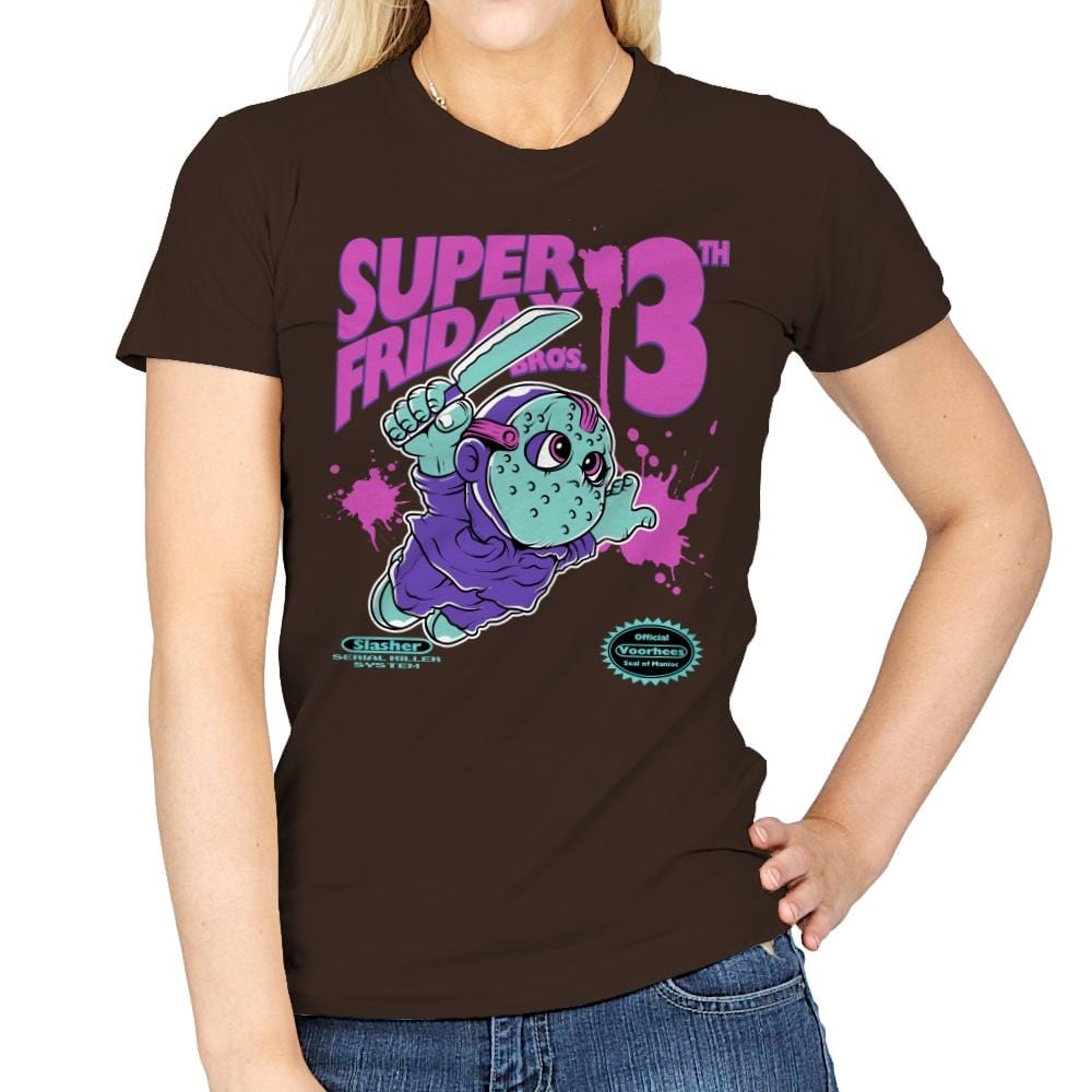 Super Friday Bros - Anytime - Womens T-Shirts RIPT Apparel Small / Dark Chocolate