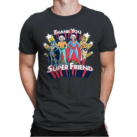 Super Friend - Anytime - Mens Premium T-Shirts RIPT Apparel Small / Heavy Metal
