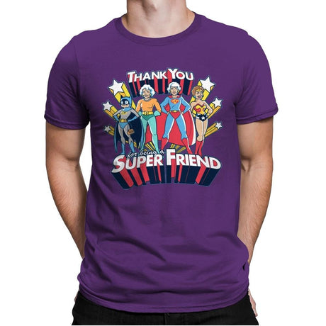 Super Friend - Anytime - Mens Premium T-Shirts RIPT Apparel Small / Purple Rush
