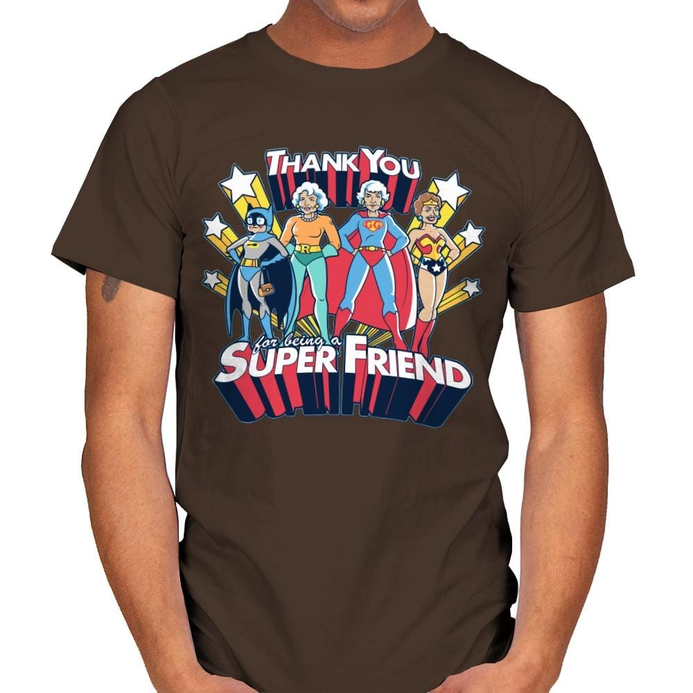 Super Friend - Anytime - Mens T-Shirts RIPT Apparel Small / Dark Chocolate