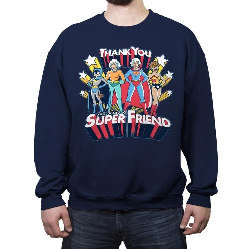 Super Friend - Crew Neck Sweatshirt Crew Neck Sweatshirt RIPT Apparel