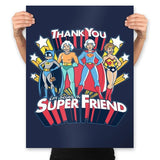 Super Friend - Prints Posters RIPT Apparel 18x24 / Navy