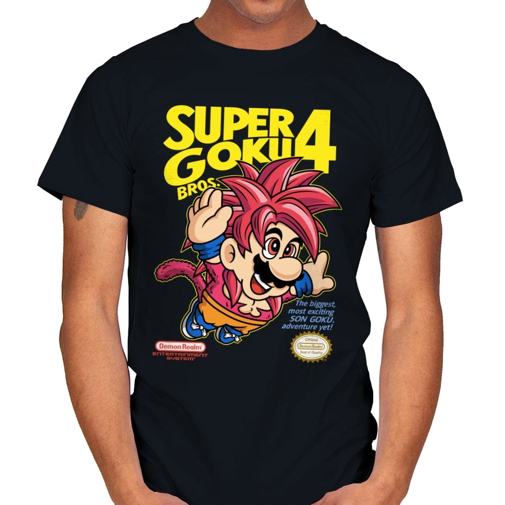 Super Goku Bros 4 - Mens T-Shirts RIPT Apparel Small / Black