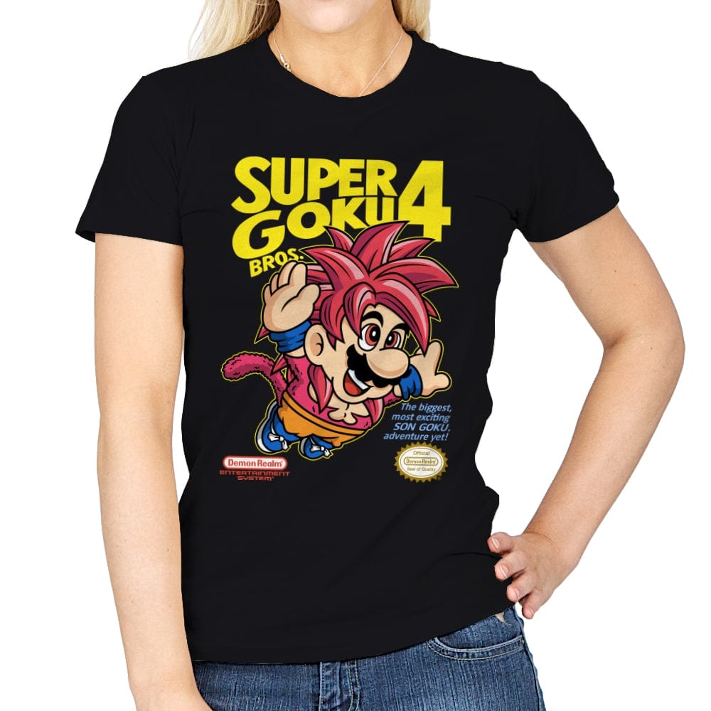 Super Goku Bros 4 - Womens T-Shirts RIPT Apparel Small / Black