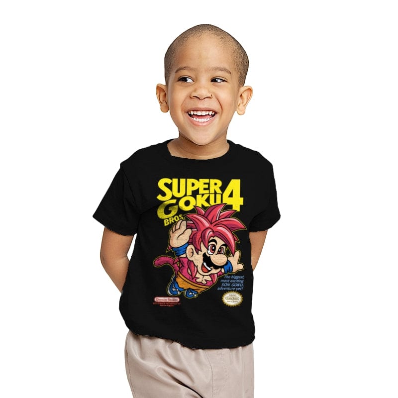 Super Goku Bros 4 - Youth T-Shirts RIPT Apparel X-small / Black