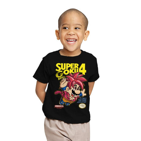 Super Goku Bros 4 - Youth T-Shirts RIPT Apparel X-small / Black