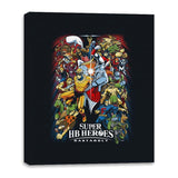 Super HB Heroes - Canvas Wraps Canvas Wraps RIPT Apparel 16x20 / Black