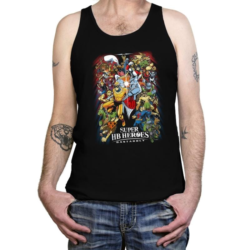 Super HB Heroes - Tanktop Tanktop RIPT Apparel X-Small / Black