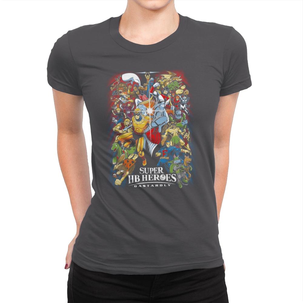 Super HB Heroes - Womens Premium T-Shirts RIPT Apparel Small / Heavy Metal