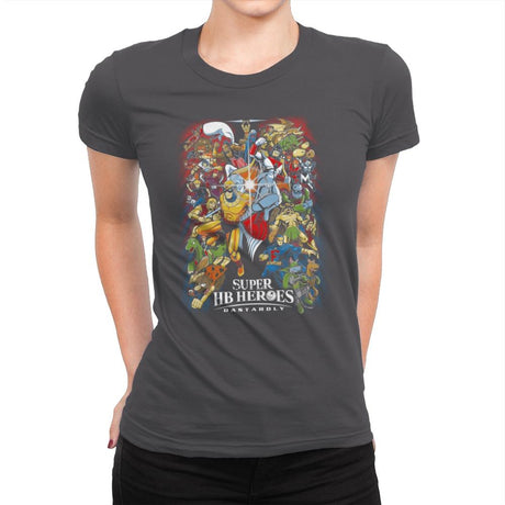 Super HB Heroes - Womens Premium T-Shirts RIPT Apparel Small / Heavy Metal