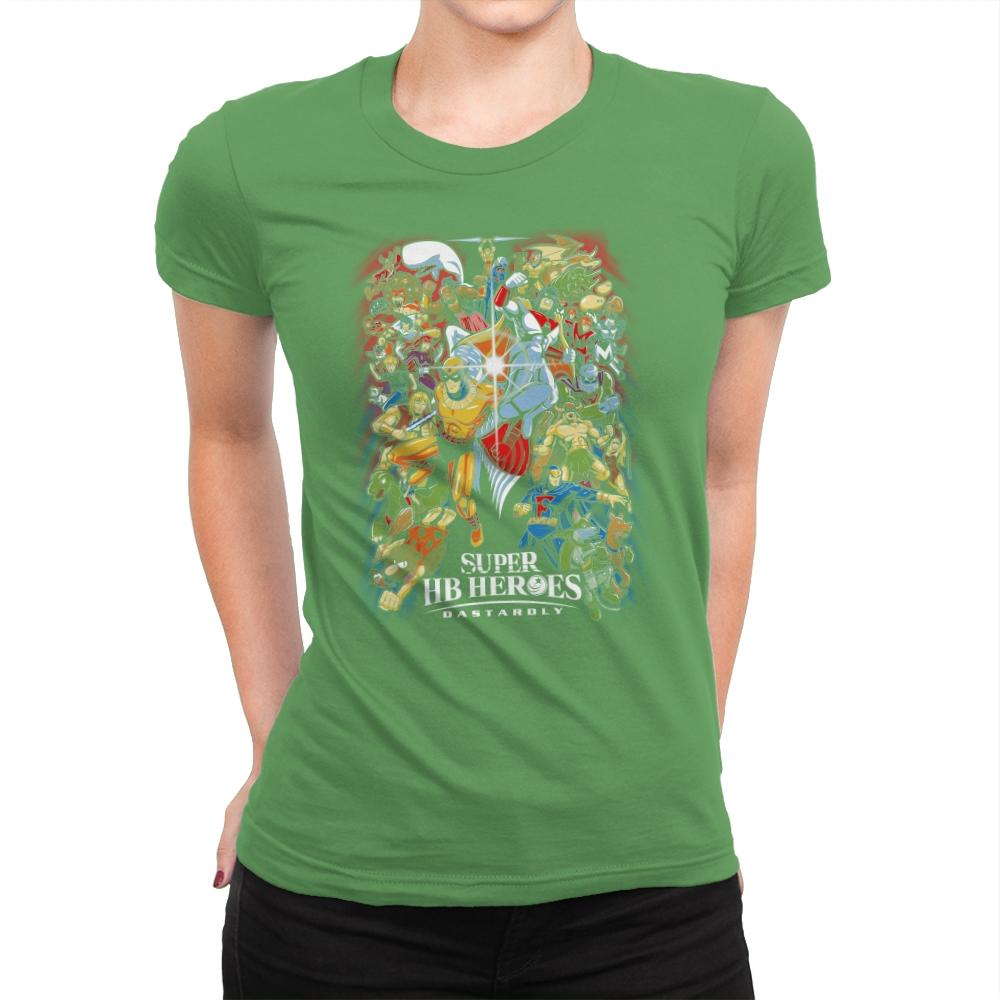 Super HB Heroes - Womens Premium T-Shirts RIPT Apparel Small / Kelly