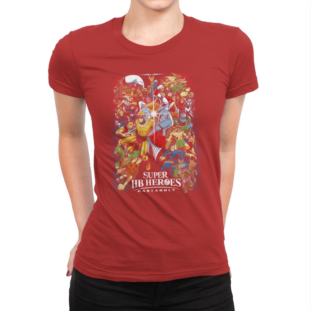 Super HB Heroes - Womens Premium T-Shirts RIPT Apparel Small / Red