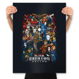 Super Horror Icons - Prints Posters RIPT Apparel 18x24 / Black