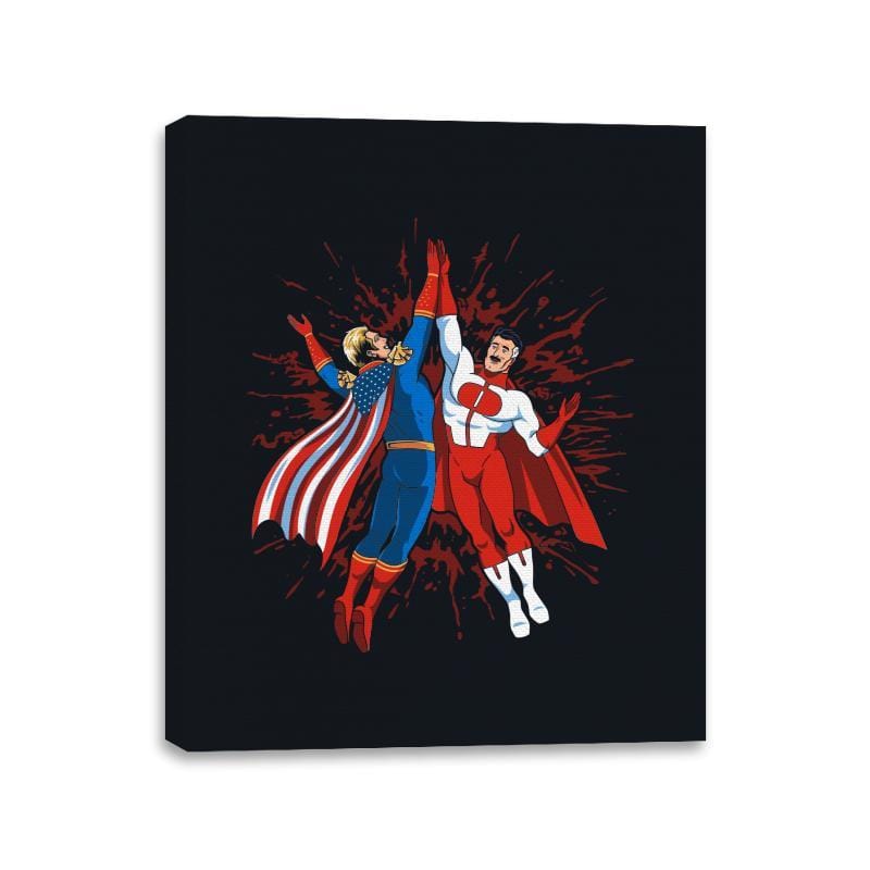 Super Maniac Friends - Canvas Wraps Canvas Wraps RIPT Apparel 11x14 / Black