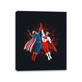 Super Maniac Friends - Canvas Wraps Canvas Wraps RIPT Apparel 11x14 / Black
