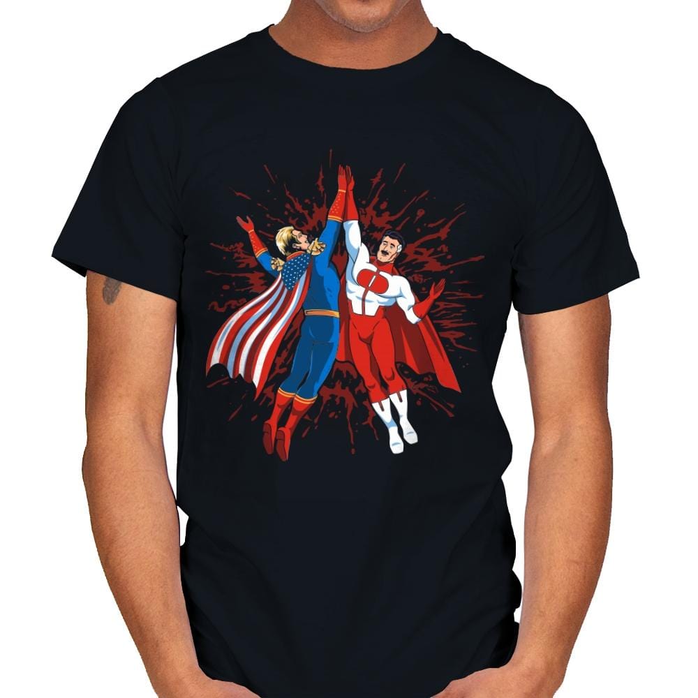 Super Maniac Friends - Mens T-Shirts RIPT Apparel Small / Black