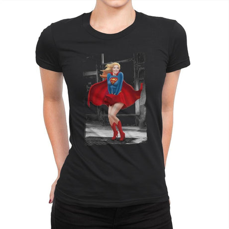 Super Marilyn - Womens Premium T-Shirts RIPT Apparel Small / Black