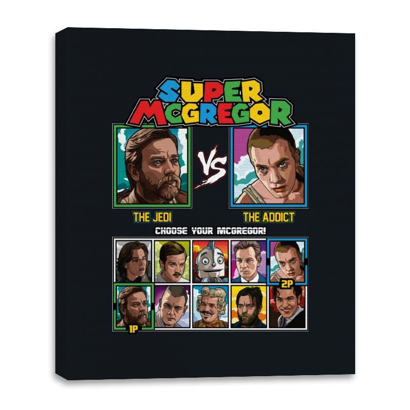 Super McGregor - Canvas Wraps Canvas Wraps RIPT Apparel 16x20 / Black