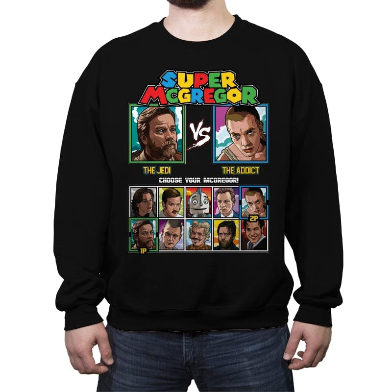 Super McGregor - Crew Neck Sweatshirt Crew Neck Sweatshirt RIPT Apparel Small / Black