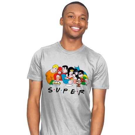 Super  - Mens T-Shirts RIPT Apparel Small / Silver