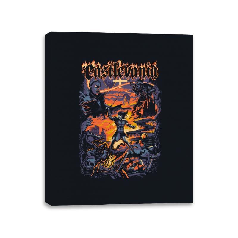 Super Metalvania - Canvas Wraps Canvas Wraps RIPT Apparel 11x14 / Black