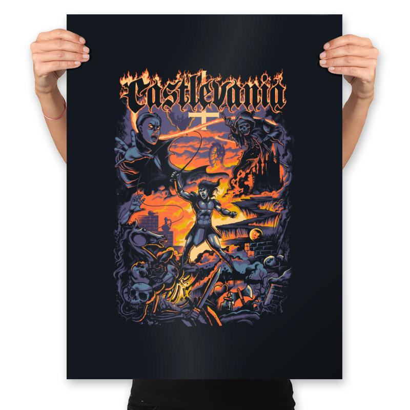 Super Metalvania - Prints Posters RIPT Apparel 18x24 / Black