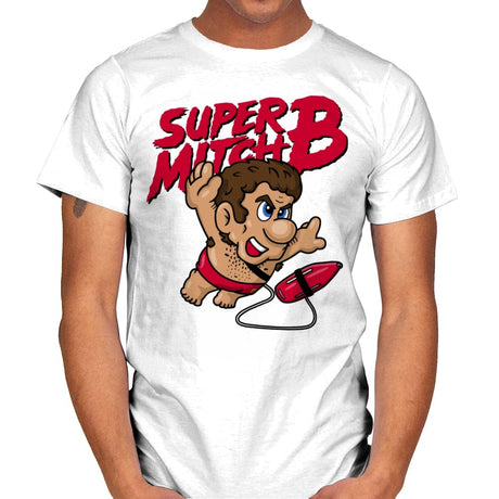Super Mitch! - Mens T-Shirts RIPT Apparel Small / White