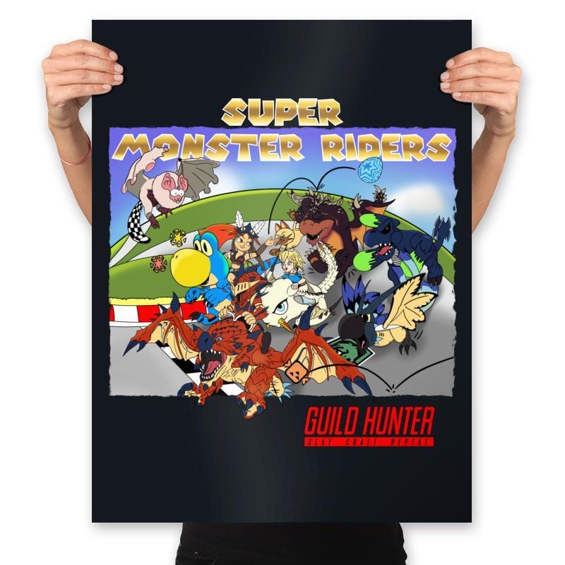 Super Monster Riders - Prints Posters RIPT Apparel 18x24 / Black