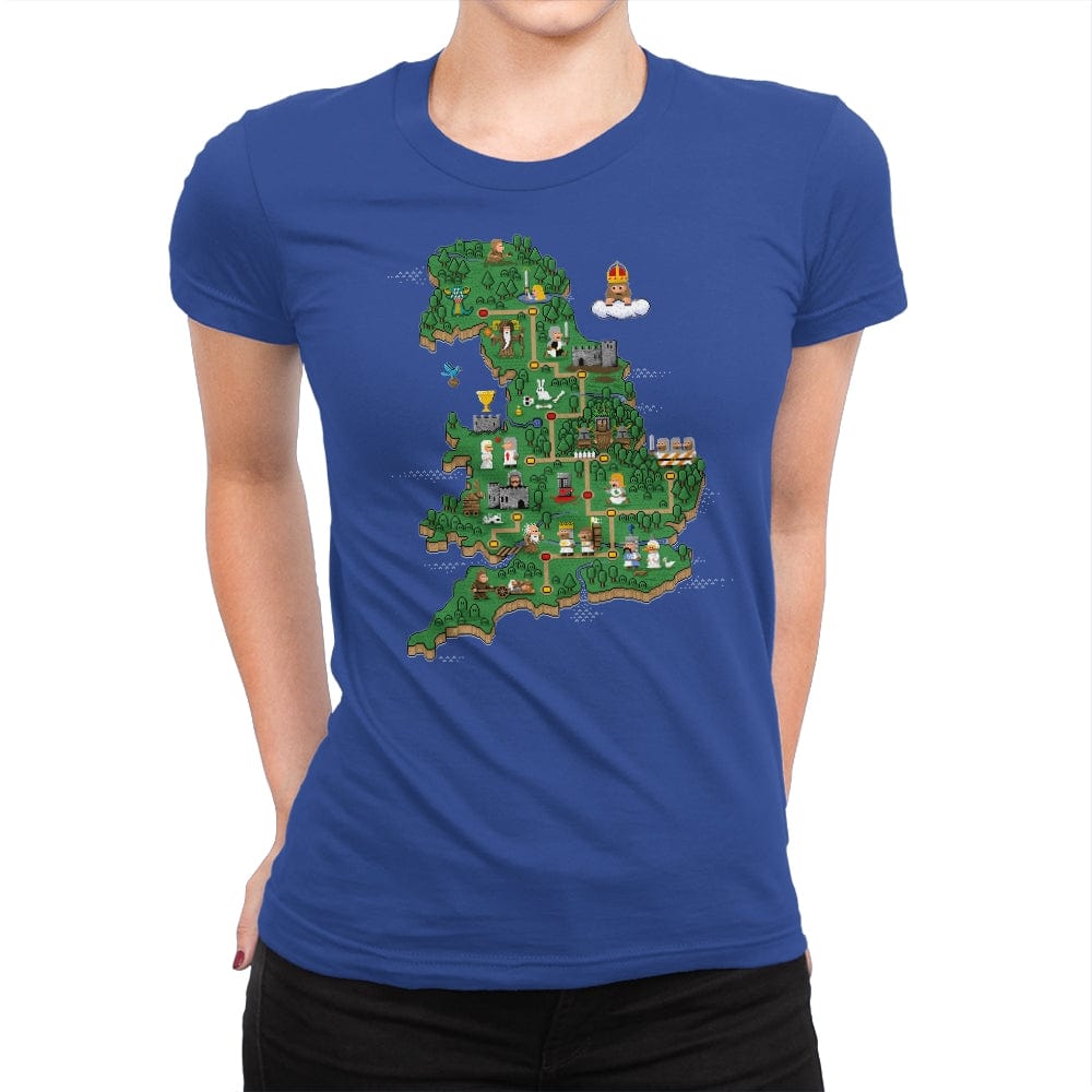 Super Monty World - Womens Premium T-Shirts RIPT Apparel Small / Royal