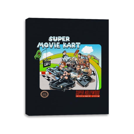Super Movie Kart - Canvas Wraps Canvas Wraps RIPT Apparel 11x14 / Black