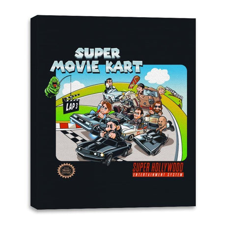 Super Movie Kart - Canvas Wraps Canvas Wraps RIPT Apparel 16x20 / Black