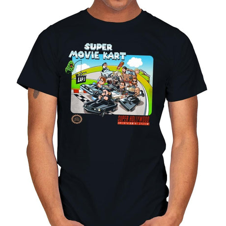 Super Movie Kart - Mens T-Shirts RIPT Apparel Small / Black