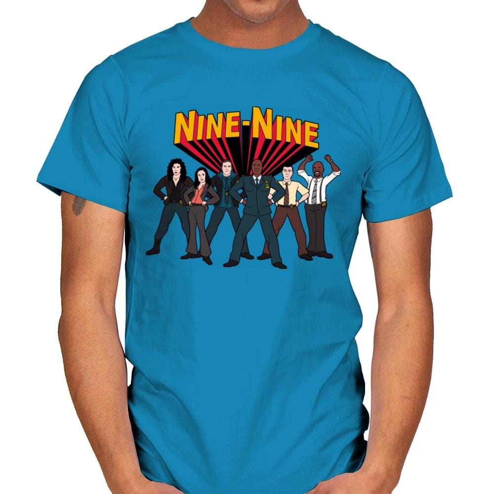 Super Nine-Nine! - Mens T-Shirts RIPT Apparel Small / Sapphire