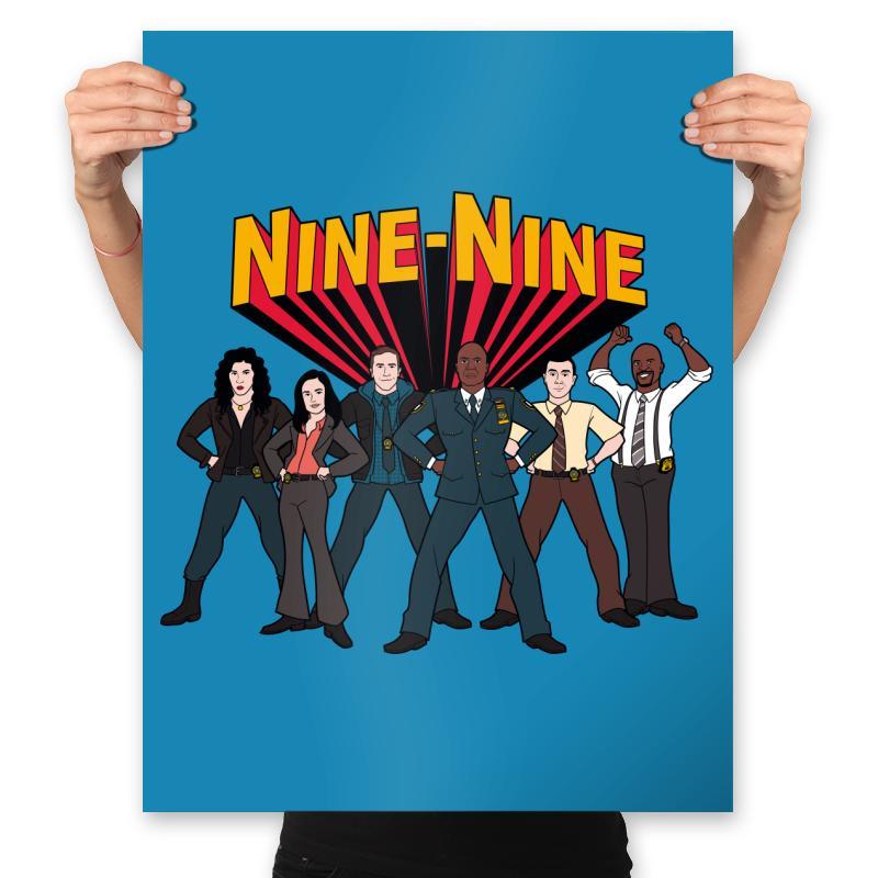 Super Nine-Nine! - Prints Posters RIPT Apparel 18x24 / Sapphire