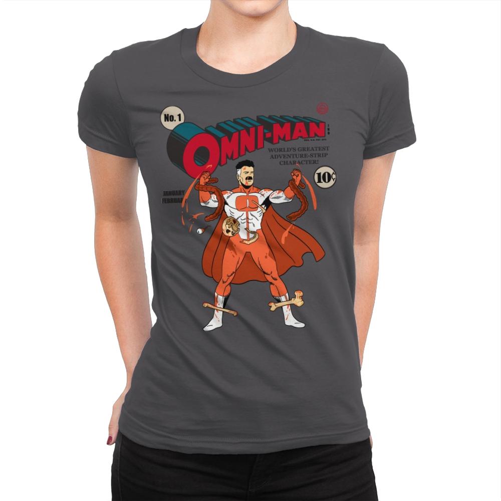 Super Omni No.1 - Womens Premium T-Shirts RIPT Apparel Small / Heavy Metal