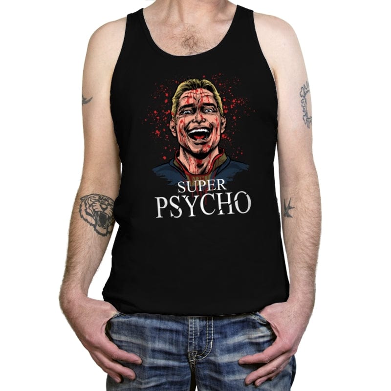 Super Psycho - Tanktop Tanktop RIPT Apparel X-Small / Black
