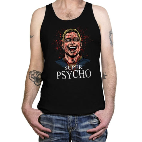 Super Psycho - Tanktop Tanktop RIPT Apparel X-Small / Black