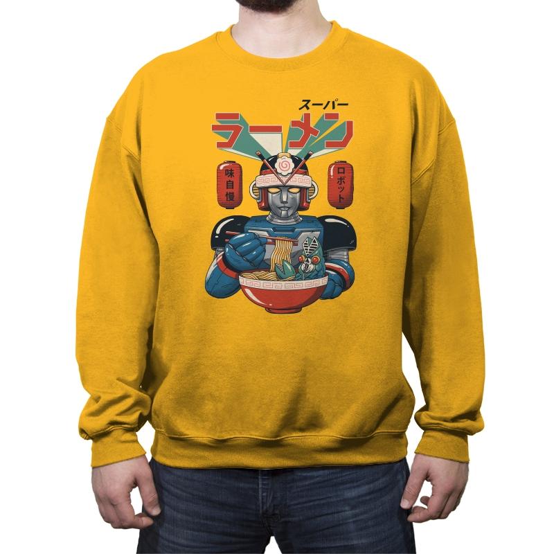 Super Ramen Bot - Crew Neck Sweatshirt Crew Neck Sweatshirt RIPT Apparel