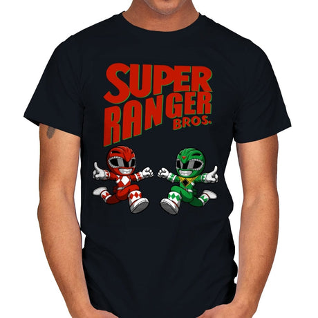 Super Ranger Bros - Mens T-Shirts RIPT Apparel Small / Black
