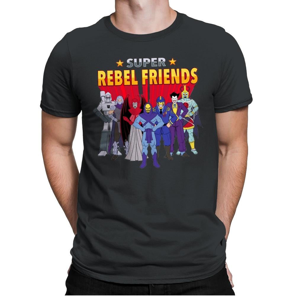 Super Rebel Friends - Mens Premium T-Shirts RIPT Apparel Small / Heavy Metal