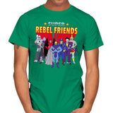 Super Rebel Friends - Mens T-Shirts RIPT Apparel Small / Kelly Green