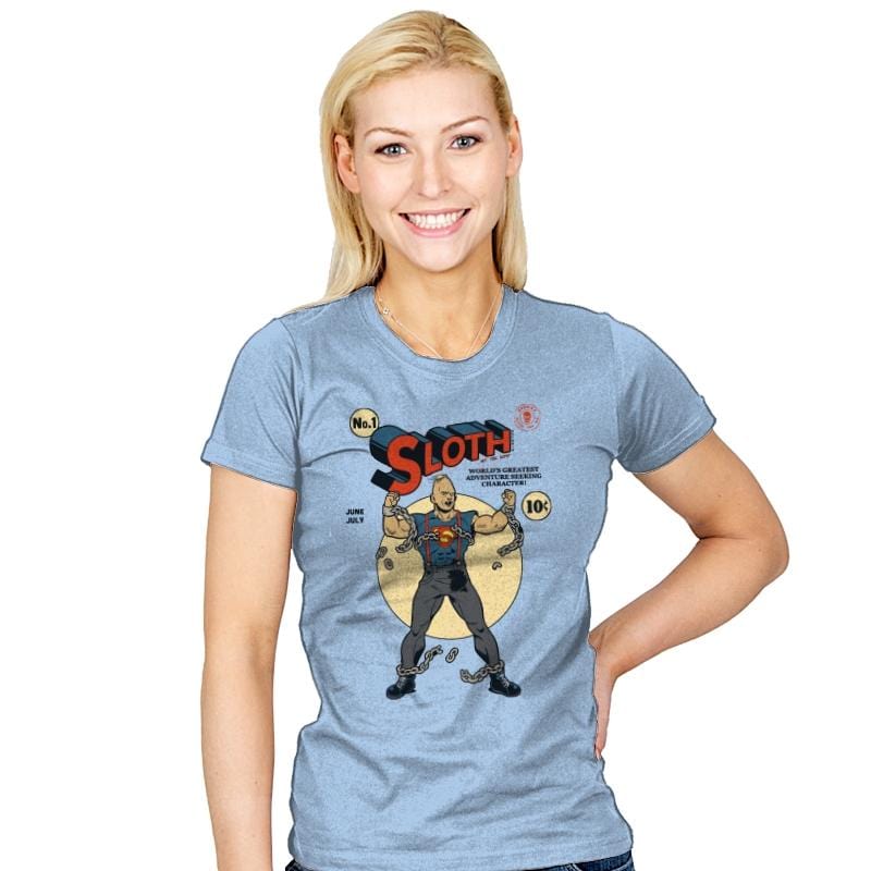 Super Sloth No. 1 - Womens T-Shirts RIPT Apparel