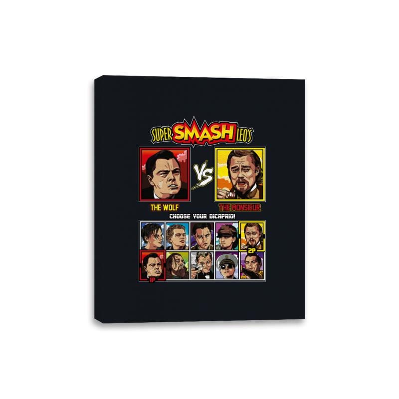 Super Smash Leos - Retro Fighter Series - Canvas Wraps Canvas Wraps RIPT Apparel 8x10 / Black