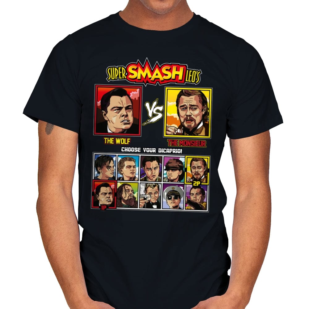 Super Smash Leos - Retro Fighter Series - Mens T-Shirts RIPT Apparel Small / Black
