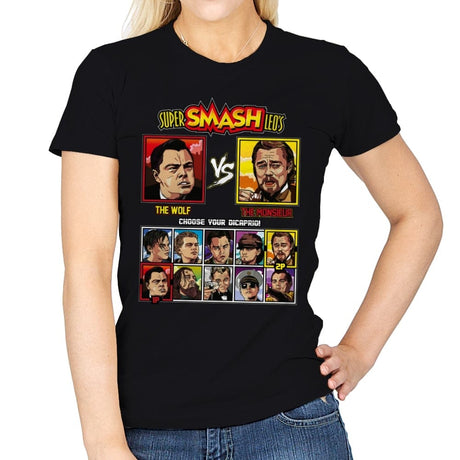 Super Smash Leos - Womens T-Shirts RIPT Apparel Small / Black