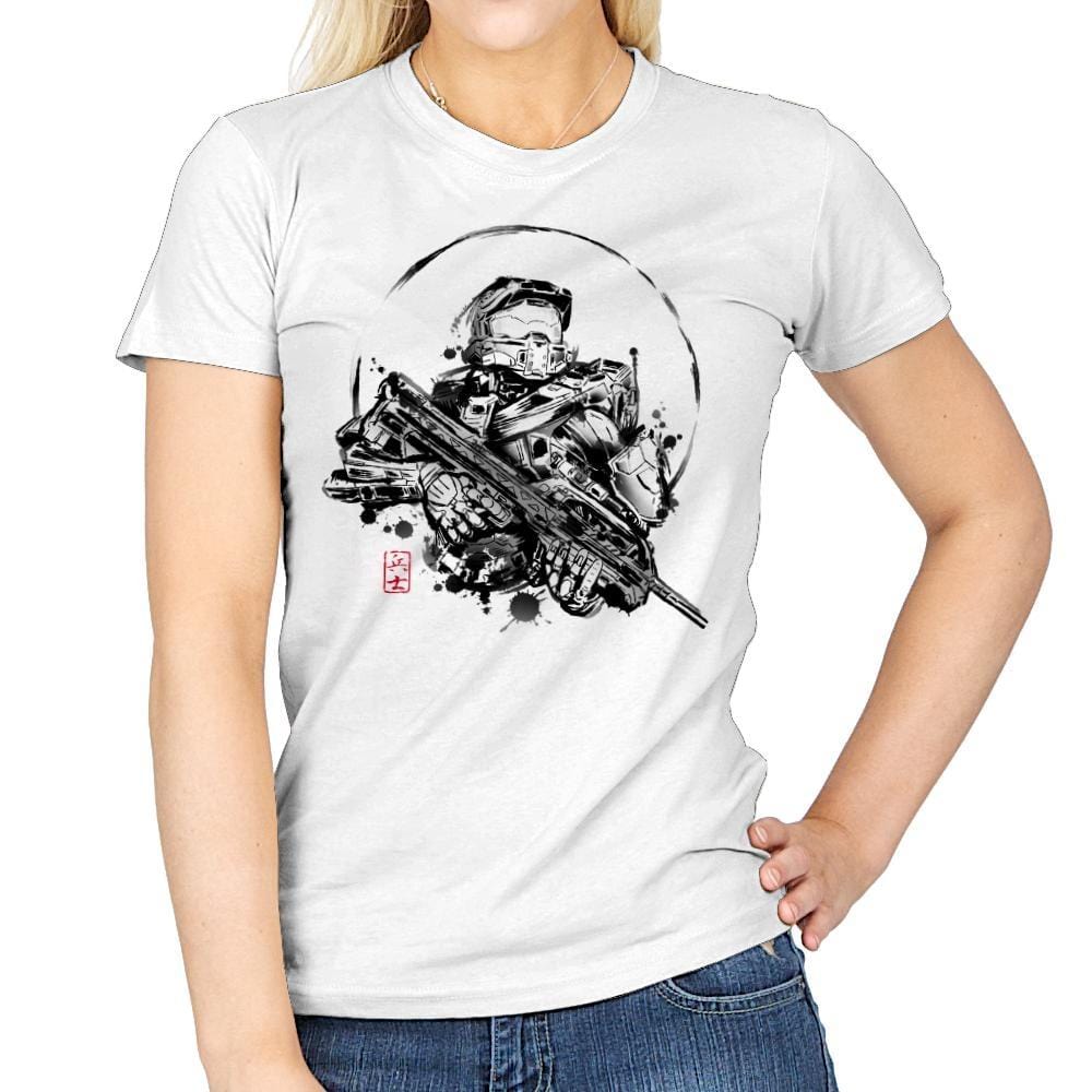 Super Soldier-e - Womens T-Shirts RIPT Apparel Small / White