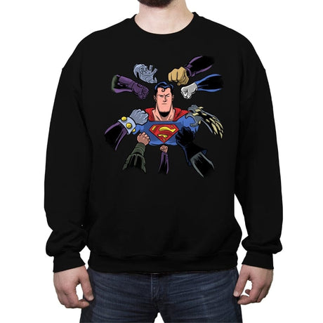 Super Surrounded  - Crew Neck Sweatshirt Crew Neck Sweatshirt RIPT Apparel Small / Black