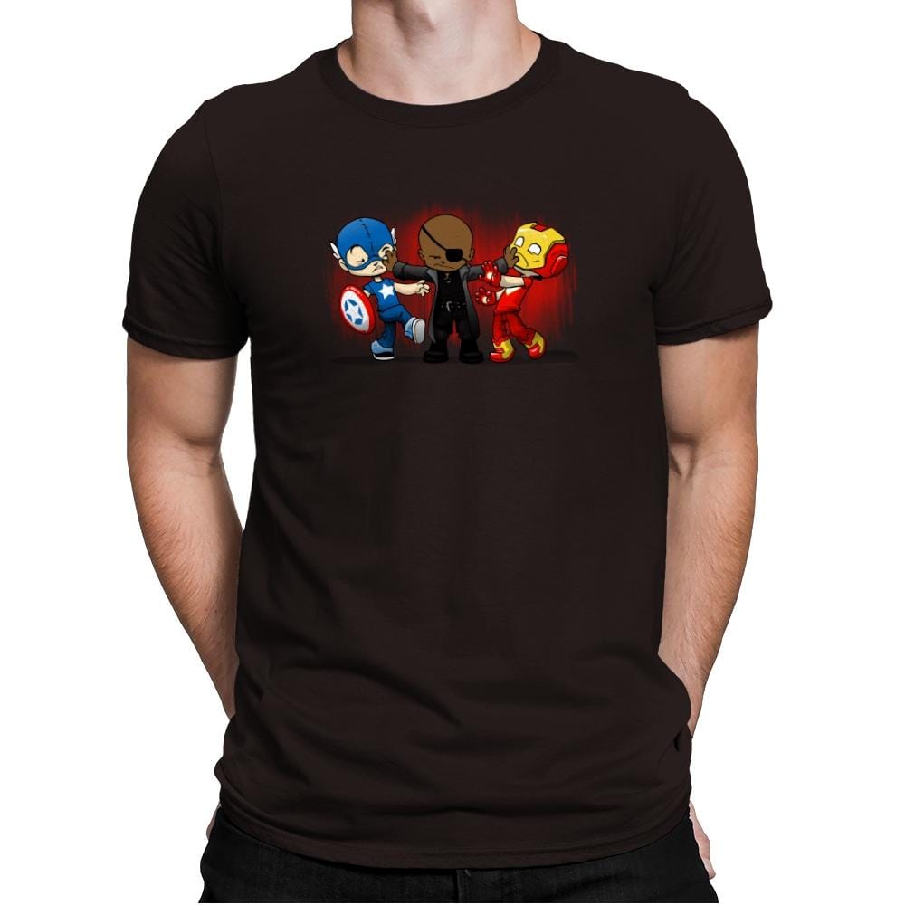 Super Tiresome - Miniature Mayhem - Mens Premium T-Shirts RIPT Apparel Small / Dark Chocolate