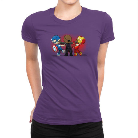 Super Tiresome - Miniature Mayhem - Womens Premium T-Shirts RIPT Apparel Small / Purple Rush